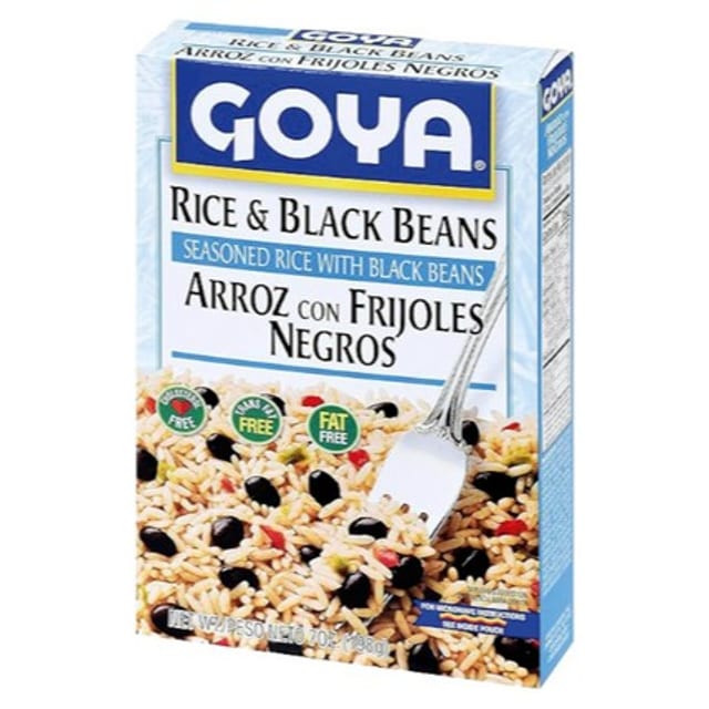 Goya Rice and Black Beans.