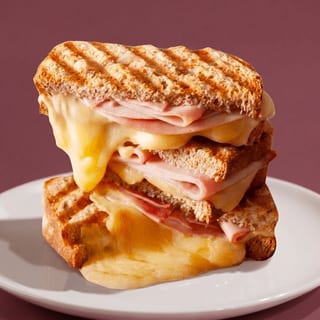 Grilled Cheese with Ham or Bacon Sandwich