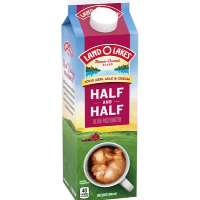 Half and Half Quart.
