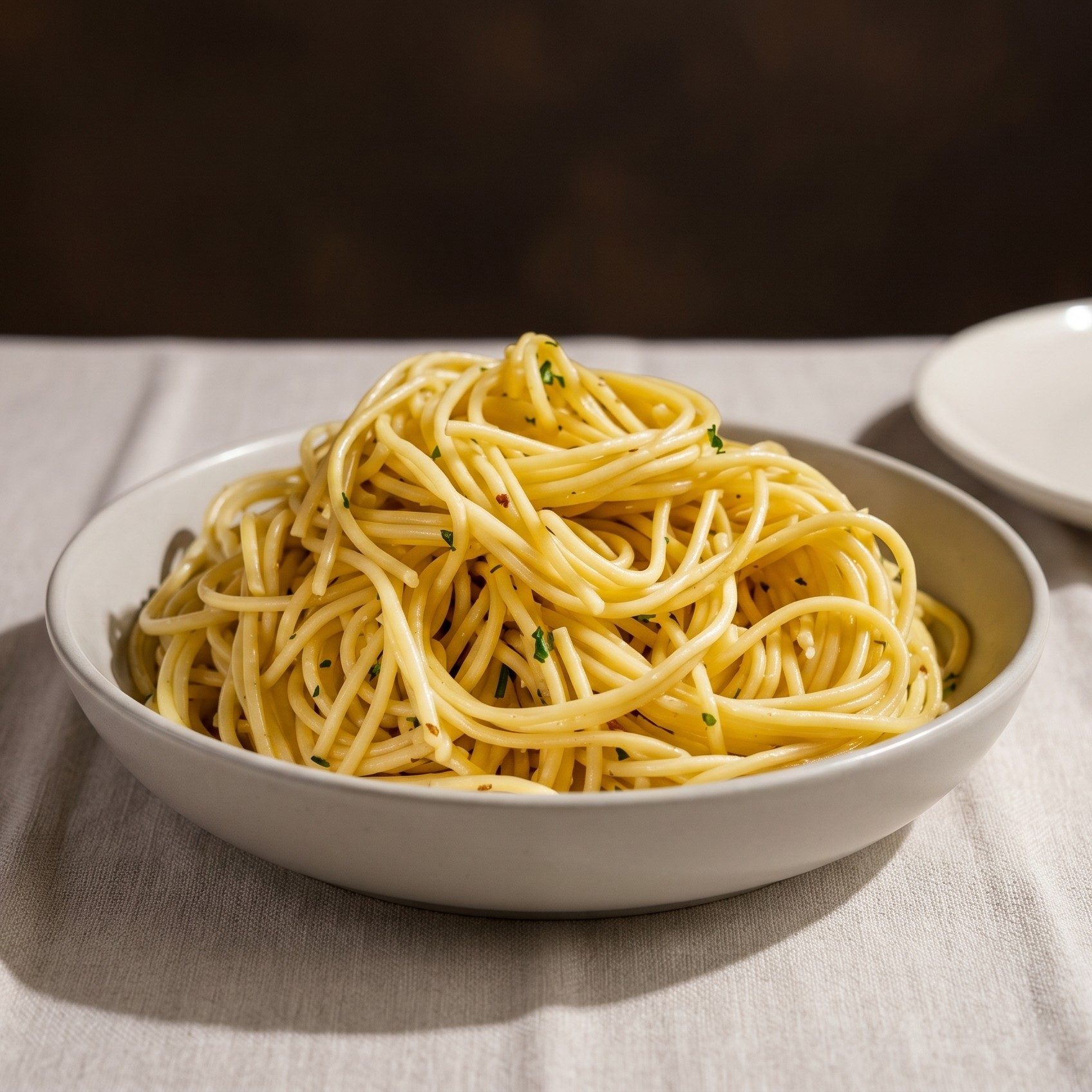 Spaghetti, Garlic, and Oil.