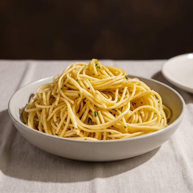 Spaghetti, Garlic, and Oil.