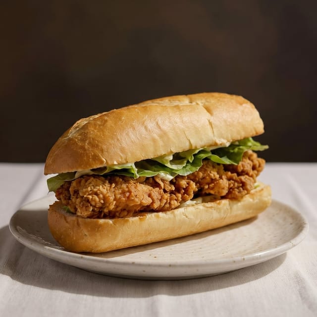 Buffalo Chicken Cutlet Sandwich.