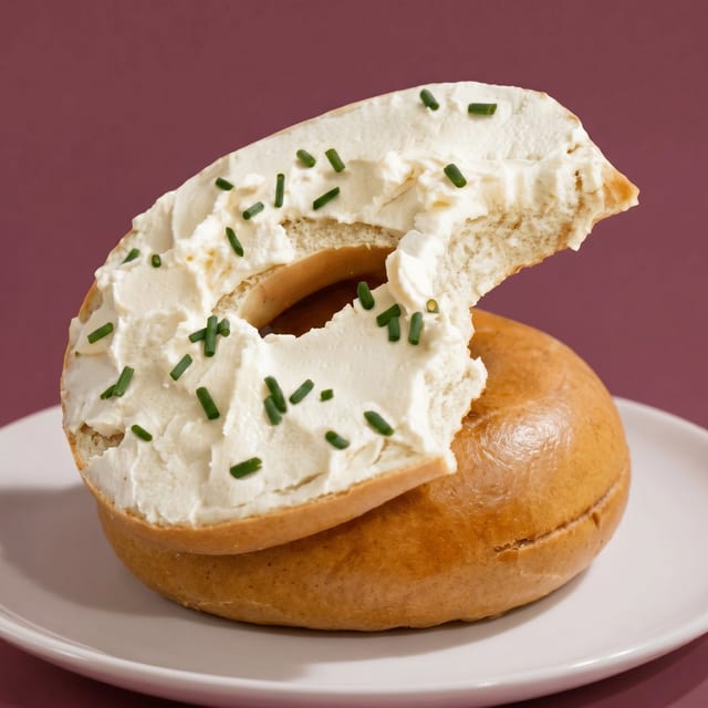 Bagel with Flavored Cream Cheese.
