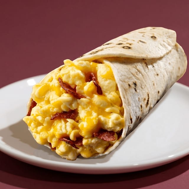 Bacon, Egg, and Cheese Burrito.