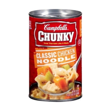 Campbell's Chunky Chicken Noodle Soup.